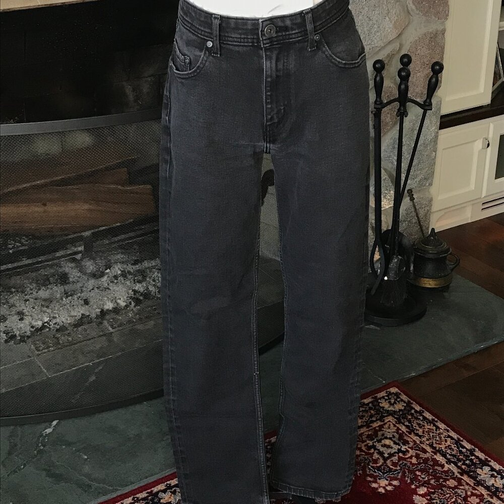 'RYE' Men's Black Straight Fit Jeans - Size 33x34